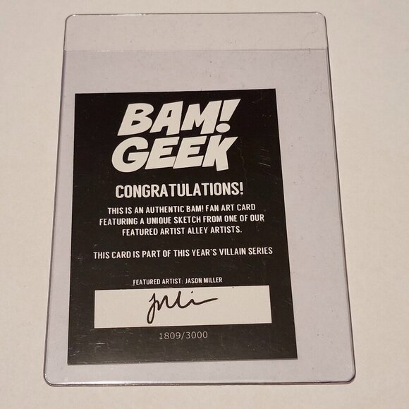 *4 for $20* Green Goblin Limited Edition Art Card - Bam Box - Marvel Spi… - Picture 2 of 2